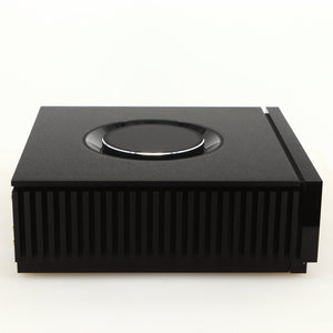 Left side view of a used Naim Uniti Atom Headphone Edition Streaming Amplifier in a black finish