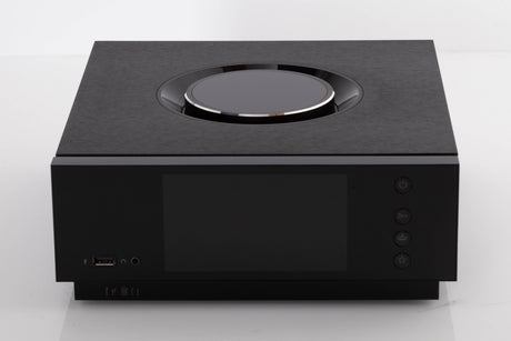 Front view of a used Naim Uniti Atom Integrated System in a Black finish