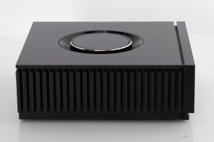 Left side view of a used Naim Uniti Atom Integrated System in a Black finish