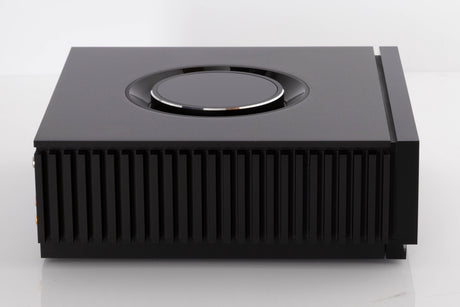 Left side view of a used Naim Uniti Atom Integrated System in a Black finish