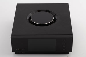 Top of a used Naim Uniti Atom Integrated System in a Black finish