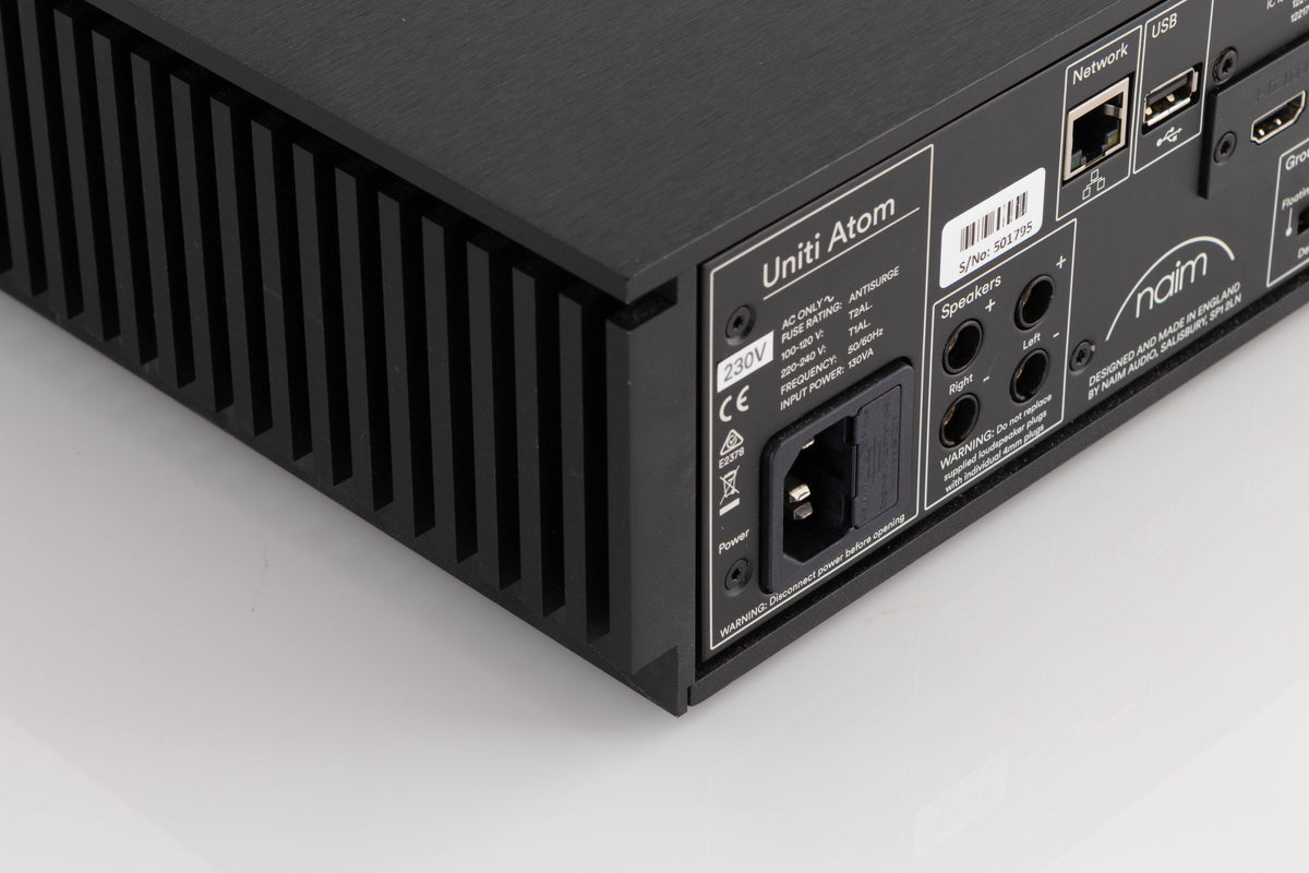 Rear right corner view of a used Naim Uniti Atom Streaming Music System