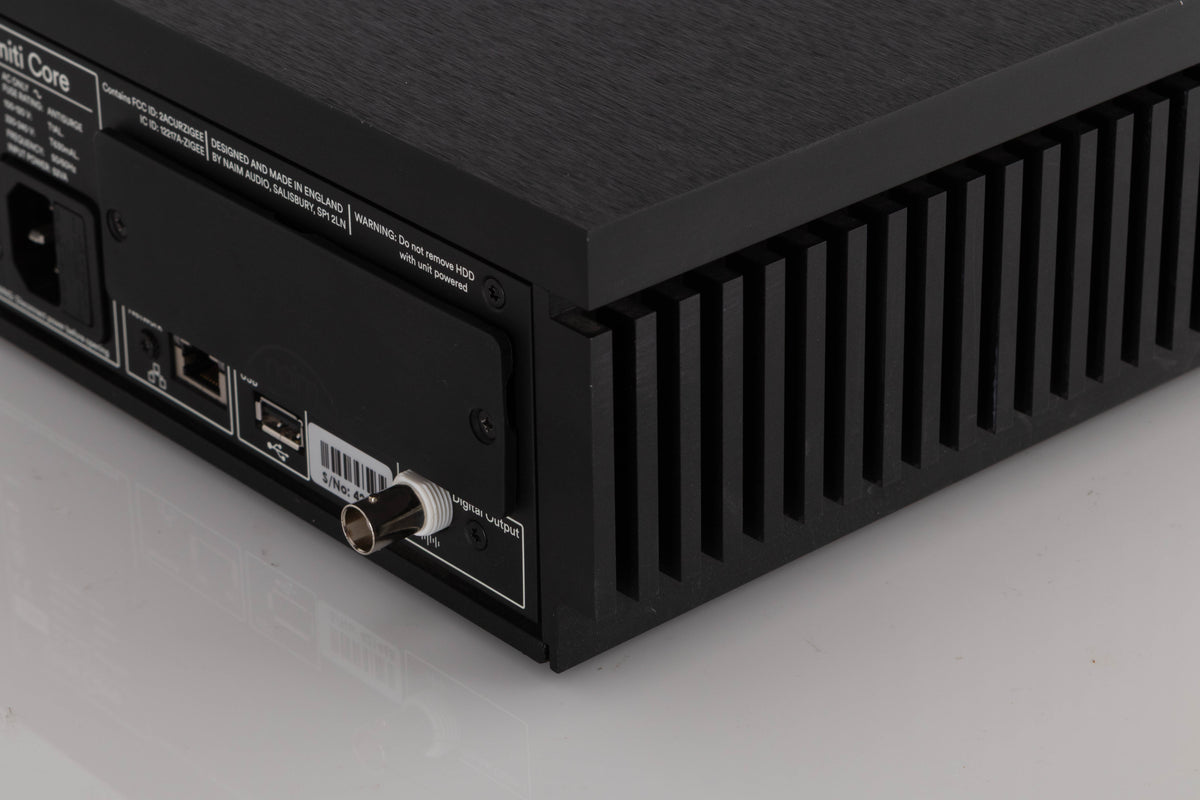 Rear right corner view of a used Naim Uniti Core Server