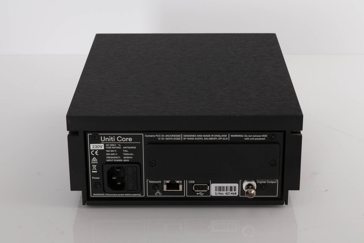 Rear view of a used Naim Uniti Core Server