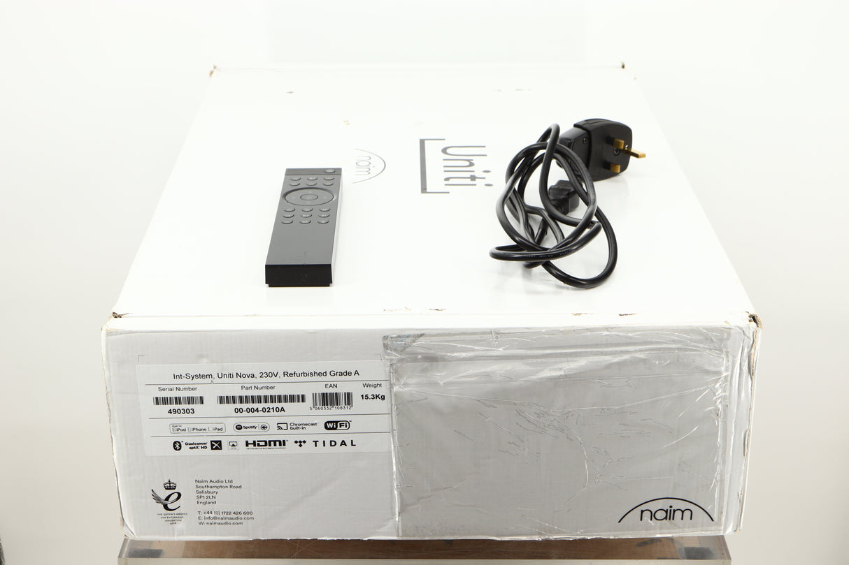 Box of a used Naim Uniti Nova Integrated Digital Music System