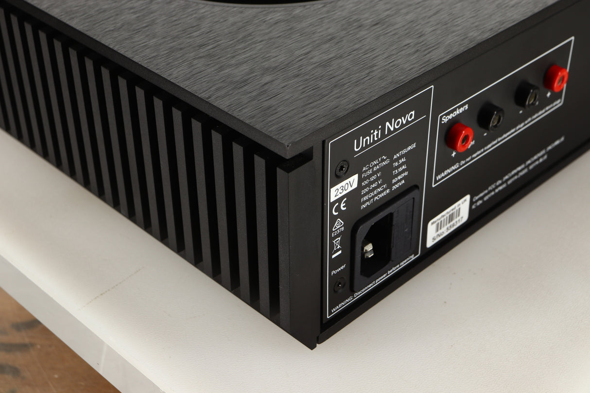 Rear left corner view of a used Naim Uniti Nova Integrated Music System