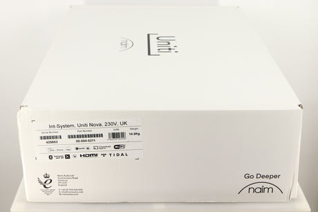 Box for a used Naim Uniti Nova Integrated System in a black finish