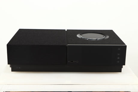 Front view of a Naim Uniti Nova Power Edition Streaming System in a black finish