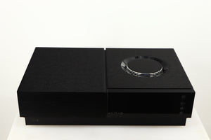 Top of a Naim Uniti Nova Power Edition Streaming System in a black finish