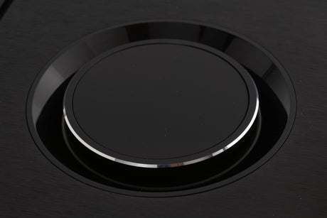 Close up of a used Naim Uniti Star Integrated Music System in a Black finish showing control knob on top