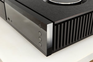 Front right corner of a used Naim Uniti Star Integrated Music System in a black finish