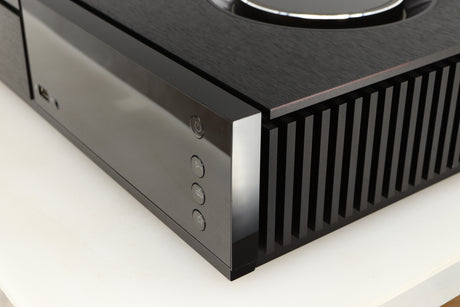 Front right corner of a used Naim Uniti Star Integrated Music System in a black finish