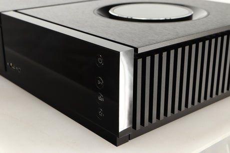 Front right corner of a used Naim Uniti Star Integrated Music System in a black finish