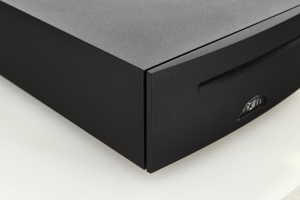 Close up view of a used Naim Unitiserve 2TB Music Server front left corner