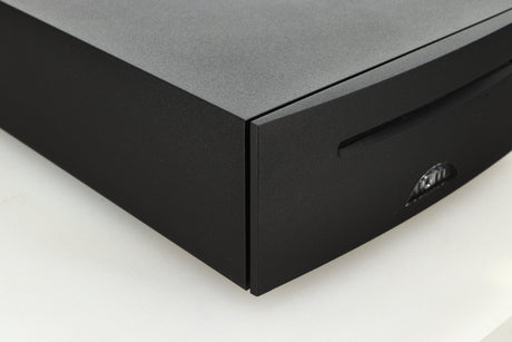 Close up view of a used Naim Unitiserve 2TB Music Server front left corner