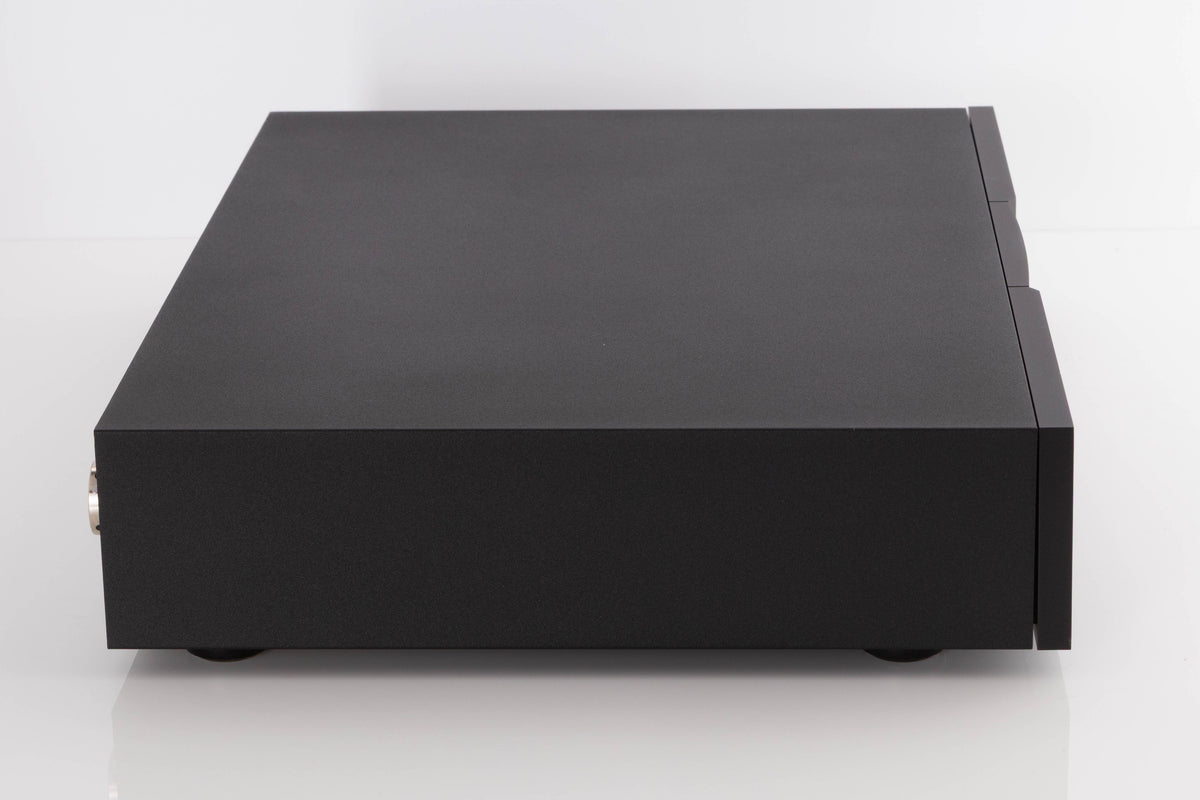Left side view of a used Naim XPS-2 Power Supply in a Black finish
