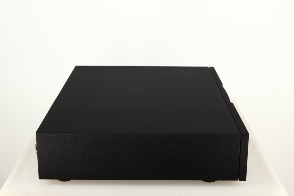 Left side view of a used Naim XPS DR Power Supply in a black finish