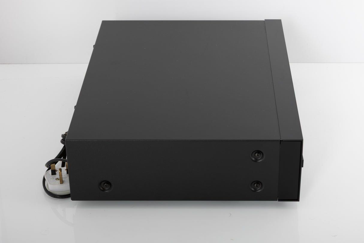 Left side view of a used Nakamichi DR-3 Cassette Deck in a black finish