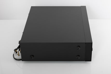 Left side view of a used Nakamichi DR-3 Cassette Deck in a black finish
