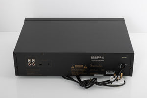 Rear view of a used Nakamichi DR-3 Cassette Deck in a black finish