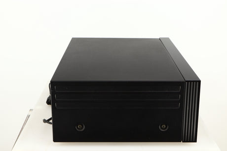Left side view of a used Nakamichi Dragon Cassette Deck in a black finish