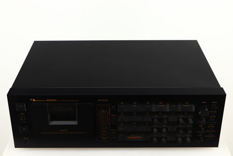 Top of a used Nakamichi Dragon Cassette Deck in a black finish