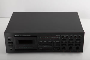 Front view of a used Nakamichi ZX-7 Cassette Deck in a black finish