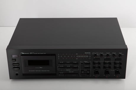 Front view of a used Nakamichi ZX-7 Cassette Deck in a black finish