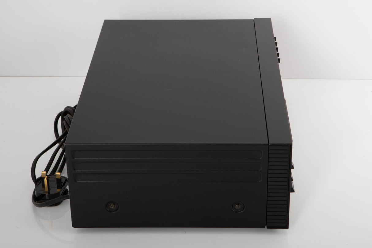 Left side view of a used Nakamichi ZX-7 Cassette Deck in a black finish