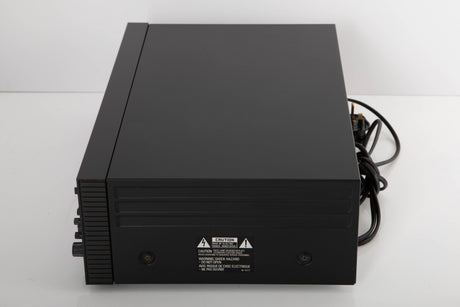 Right side view of a used Nakamichi ZX-7 Cassette Deck in a black finish