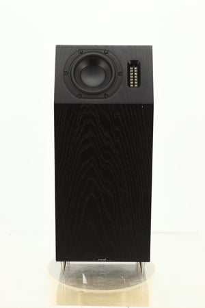 Front view of a used NEAT Acoustics Iota Alpha Floorstanding Speaker in Black Oak finish