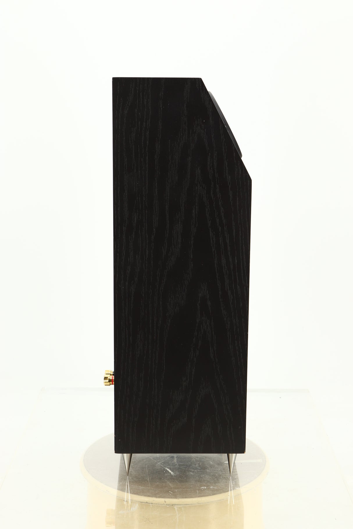 Side view of a used NEAT Acoustics Iota Alpha Floorstanding Speaker in Black Oak finish