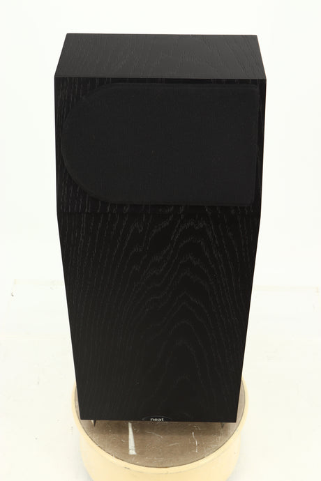 Top view of a used NEAT Acoustics Iota Alpha Floorstanding Speaker in Black Oak finish