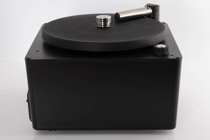 Left side view of a used Okki Nokki One Record Cleaning Machine in a Black finish