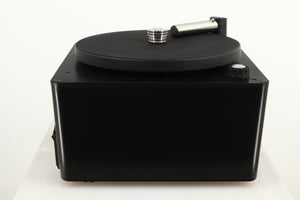 Left side view of a used Okki Nokki One Record Cleaning Machine in a black finish