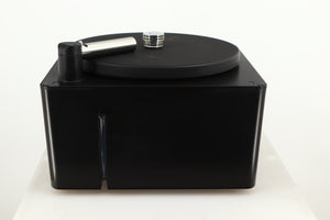 Right side view of a used Okki Nokki One Record Cleaning Machine in a black finish