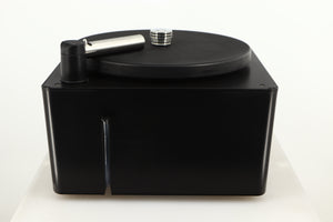 Right side view of a used Okki Nokki One Record Cleaning Machine in a black finish