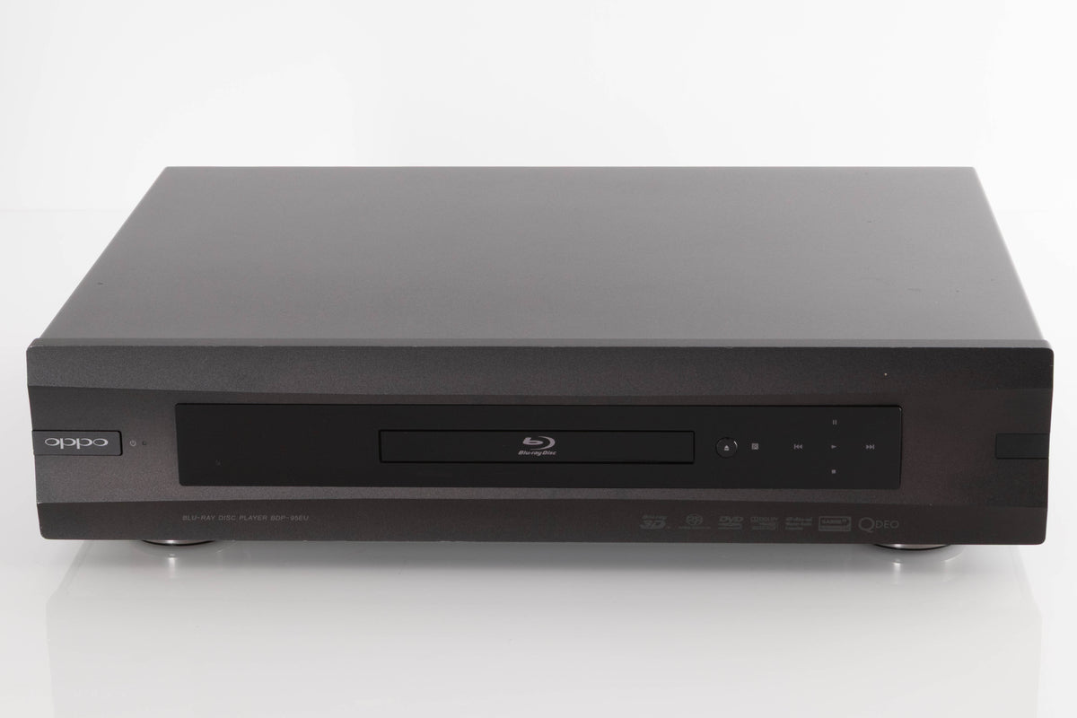Front view of a used Oppo BDP-95EU Blu-Ray Player in a Black finish