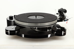 Front view of a used Origin Live Calypso Mk5 Turntable with Encounter MK5 Tonearm