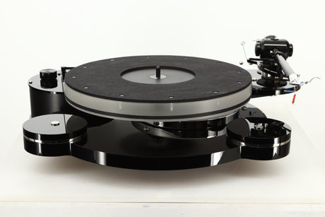 Front view of a used Origin Live Calypso Mk5 Turntable with Encounter MK5 Tonearm