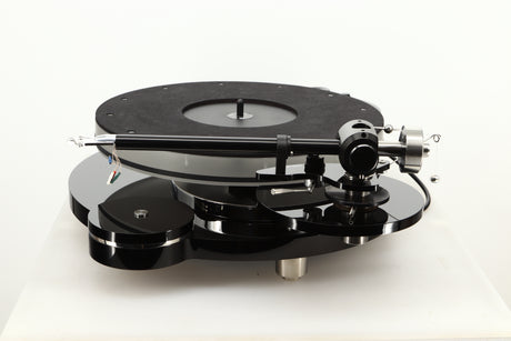 Side view of a used Origin Live Calypso Mk5 Turntable with Encounter MK5 Tonearm
