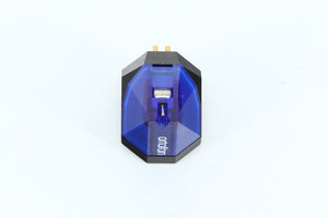 Front view of a used Ortofon 2M Blue MM Cartridge