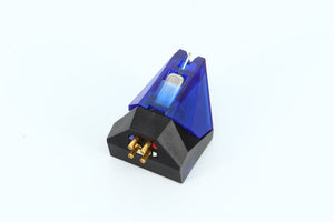 Rear left angle of a used Ortofon 2M Blue MM Cartridge