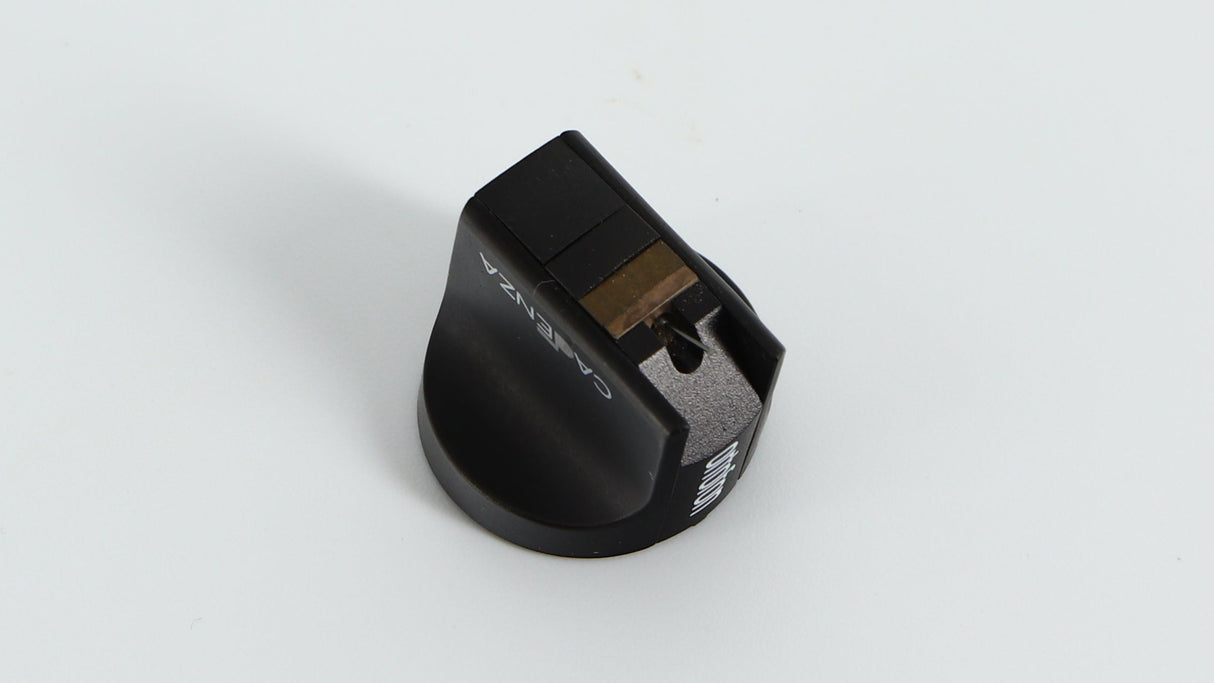 Front left angle of a used Ortofon Cadenza MC Cartridge in a black finish