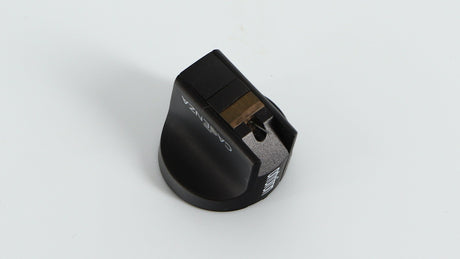 Front left angle of a used Ortofon Cadenza MC Cartridge in a black finish