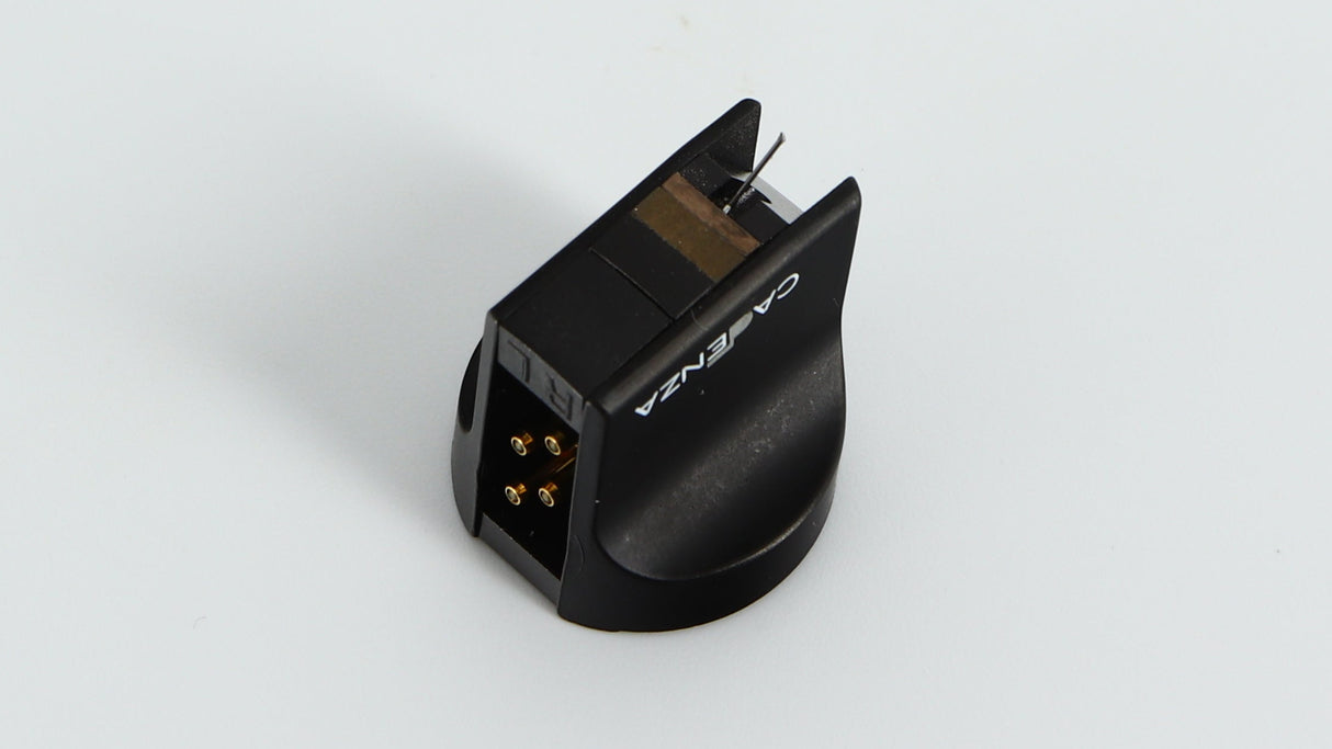 Rear left angle of a used Ortofon Cadenza MC Cartridge in a black finish