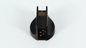 Rear view of a used Ortofon Cadenza MC Cartridge in a black finish