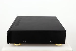 Right side view of a used Parasound Halo P6 Pre Amplifier in a black finish