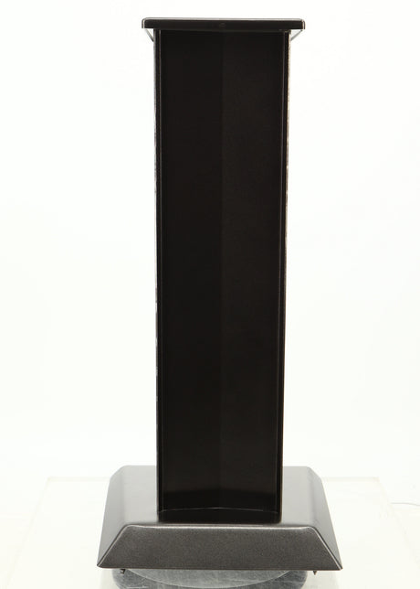 Rear view of a used Partington Dreadnought Ultima 60cm Speaker Stand in a black mirror finish