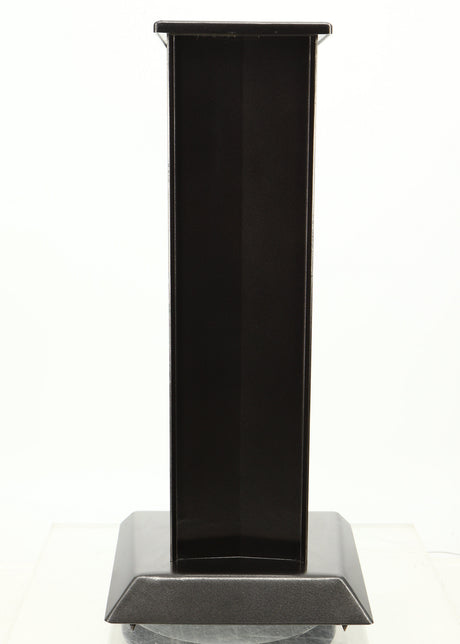 Rear view of a used Partington Dreadnought Ultima 60cm Speaker Stand in a black mirror finish
